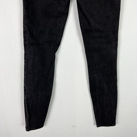 Madewell Tall 9" High-Riser Skinny Skinny Jeans in Black Frost Size 25 T T704 - Picture 9 of 11